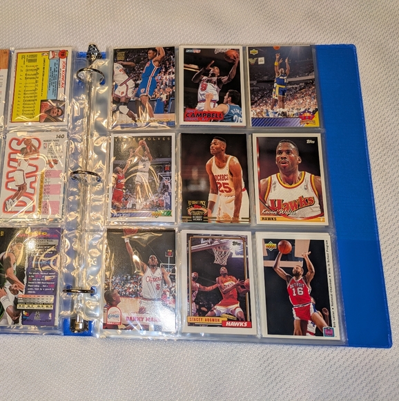 1990s Retro NBA Basketball Trading Cards Binder Collection 100 Card Lot 1990s Retro NBA Basketball Trading Cards Binder Collection 100 Card Lot